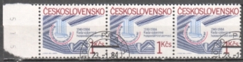 2628 - třípáskapáska - vodorovně - přeložený ● - 1984
